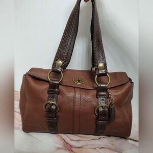 Coach 10953 Chelsea Pebbled Leather Satchel